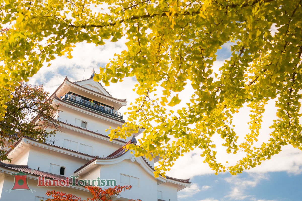 Thành Tsuruga (Lâu đài Tsuruga) 1 - Fukushima - Nhật Bản - Mùa thu